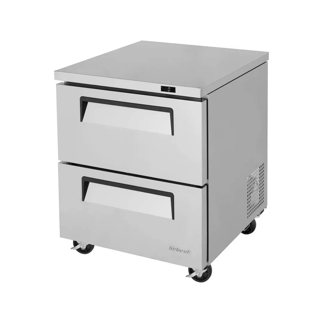 Turbo Air TUF-28SD-D2-N 28" 2-Drawer Undercounter Freezer, Stainless Steel Exterior, 6.8 cu. ft.