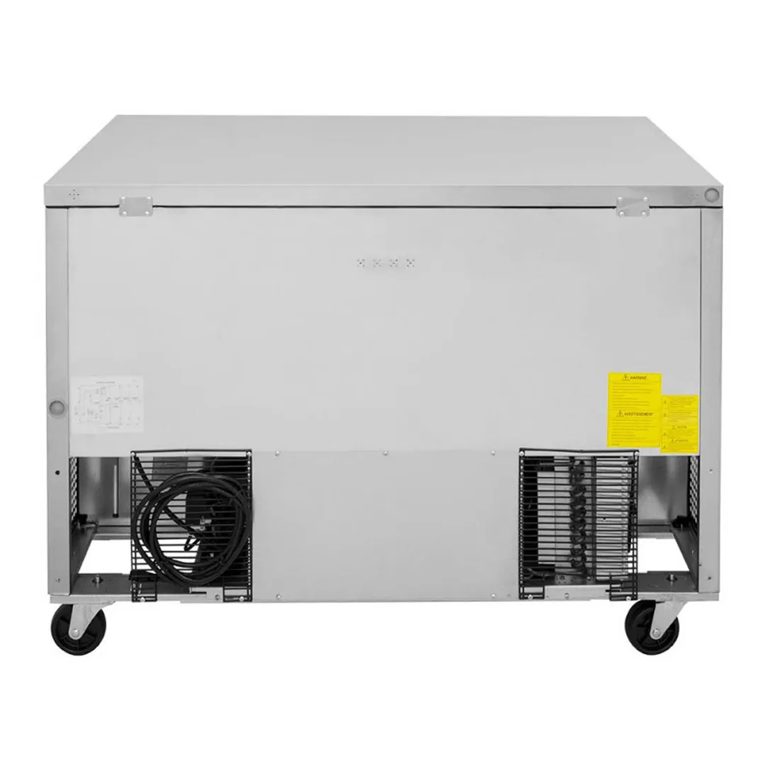 Turbo Air TUR-48SD-D4-N 48" 2-Section Undercounter Refrigerator w/ 4 Drawers, 12 cu. ft.