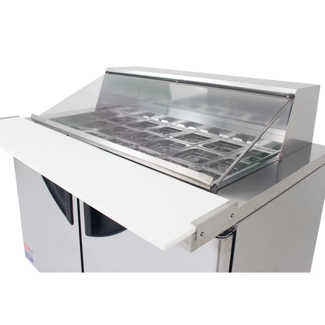 Turbo Air CL-72 Clear Lid, Left - 37.6"W x 14.7"D x 6"H, Right - 30.8"W x 14.7"D x 6"H
