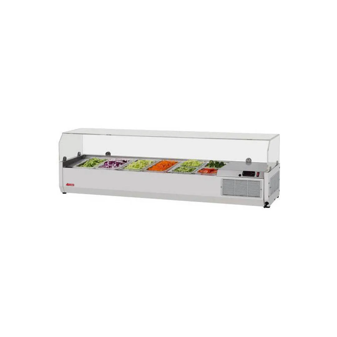 Turbo Air CTST-1500G-13-N 59" E-Line Countertop Salad Table, 12 Pan Capacity
