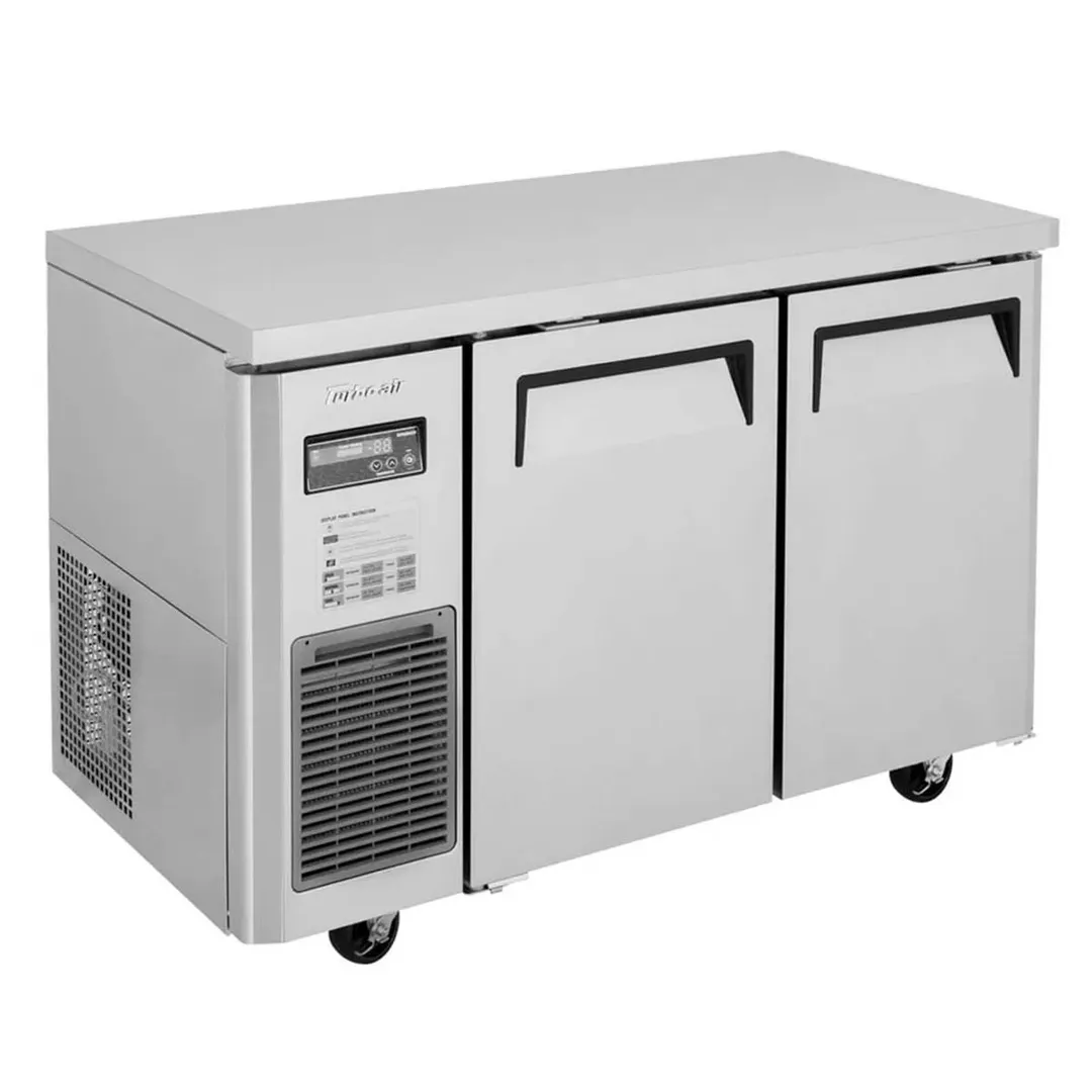 Turbo Air JUF-48S-N 47" 2-Door Undercounter Freezer, Stainless Steel Exterior, Front Breathing, 8.9 cu. ft.