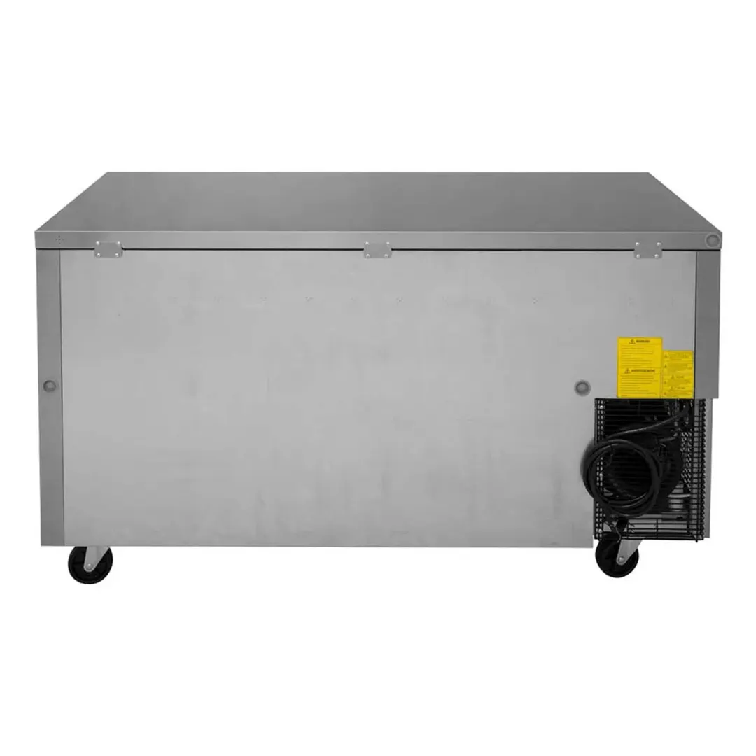 Turbo Air JUF-60-N 59" 2-Door Undercounter Freezer, Stainless Steel Exterior, Front Breathing, 13.5 cu. ft.