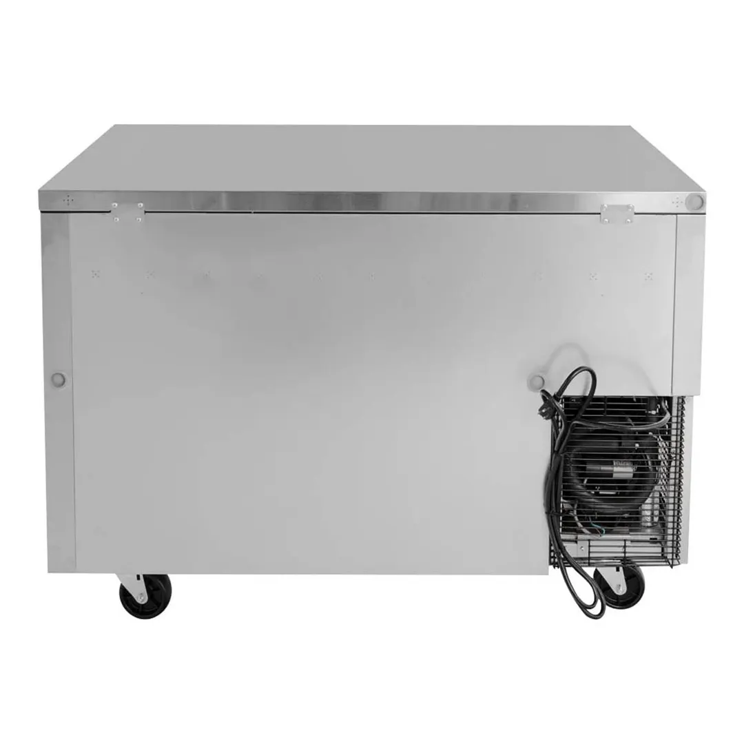 Turbo Air JUR-48-G-N 47" 2-Section Undercounter Refrigerator w/ 2 Glass Doors, 10.6 cu. ft.