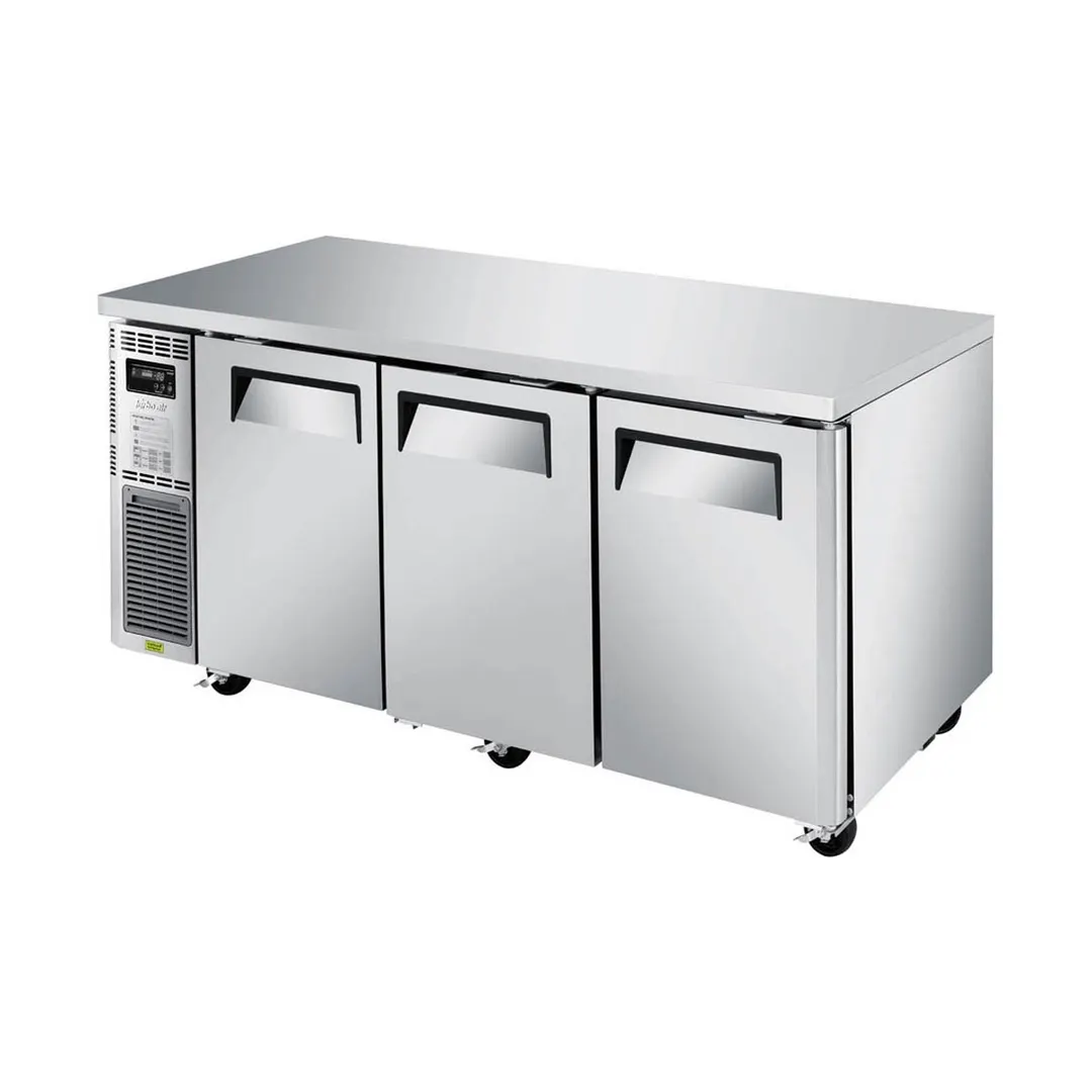 Turbo Air JUR-72S-N6 70" 3-Section Undercounter Refrigerator w/ 3 Doors, 15.1 cu. ft.