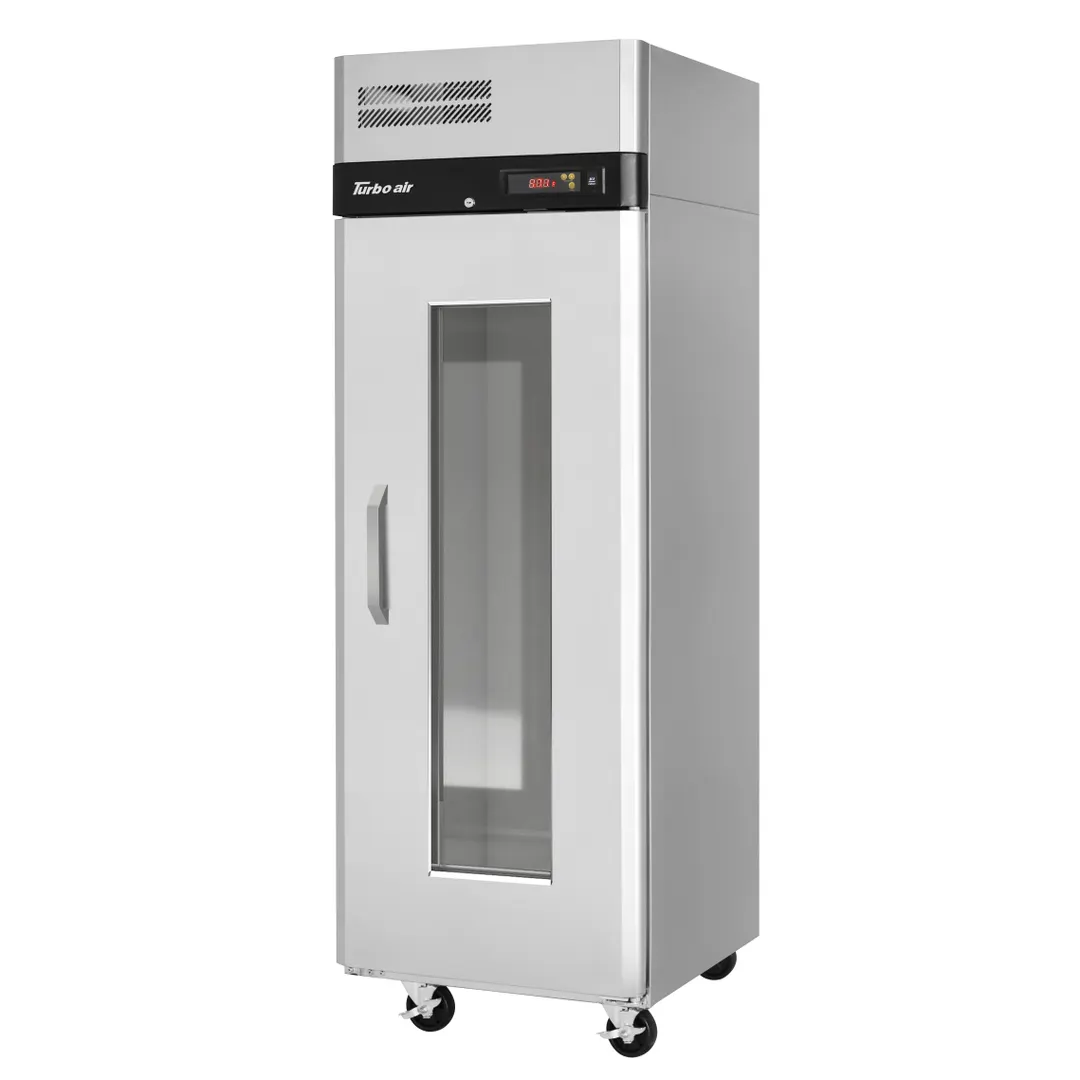 Turbo Air M3H24-1-G(-L) 1-Section Heated Holding Cabinet, 28.75"W×30.75"D×83"H, 22.3cuft, Stainless Steel/Aluminum, Glass Door, 950W, 115V