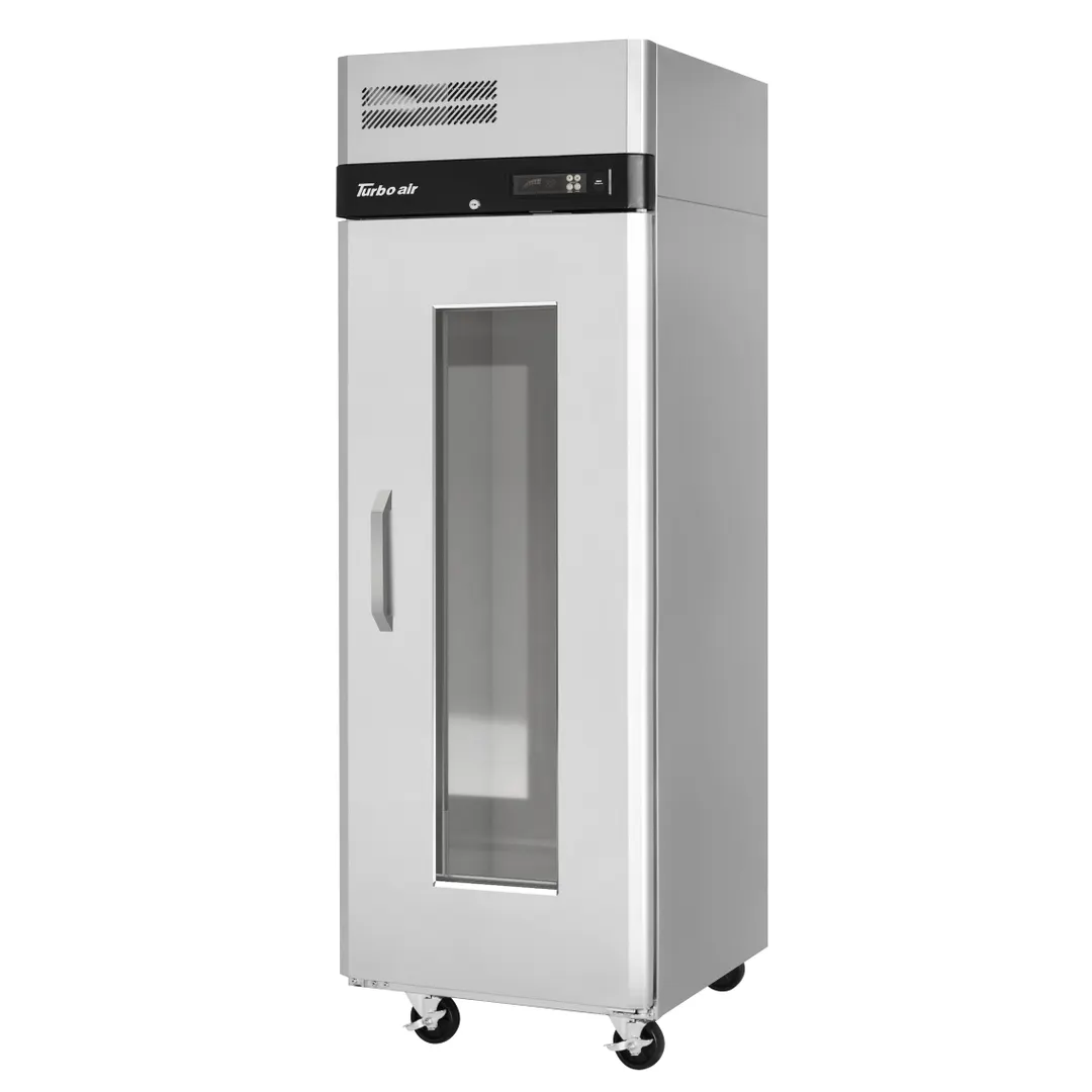 Turbo Air M3R24-1-G-N(-L) 28" 1-Section Reach-In Refrigerator w/ Glass Door, Top Mount, Aluminum Interior, 22 cu. ft.