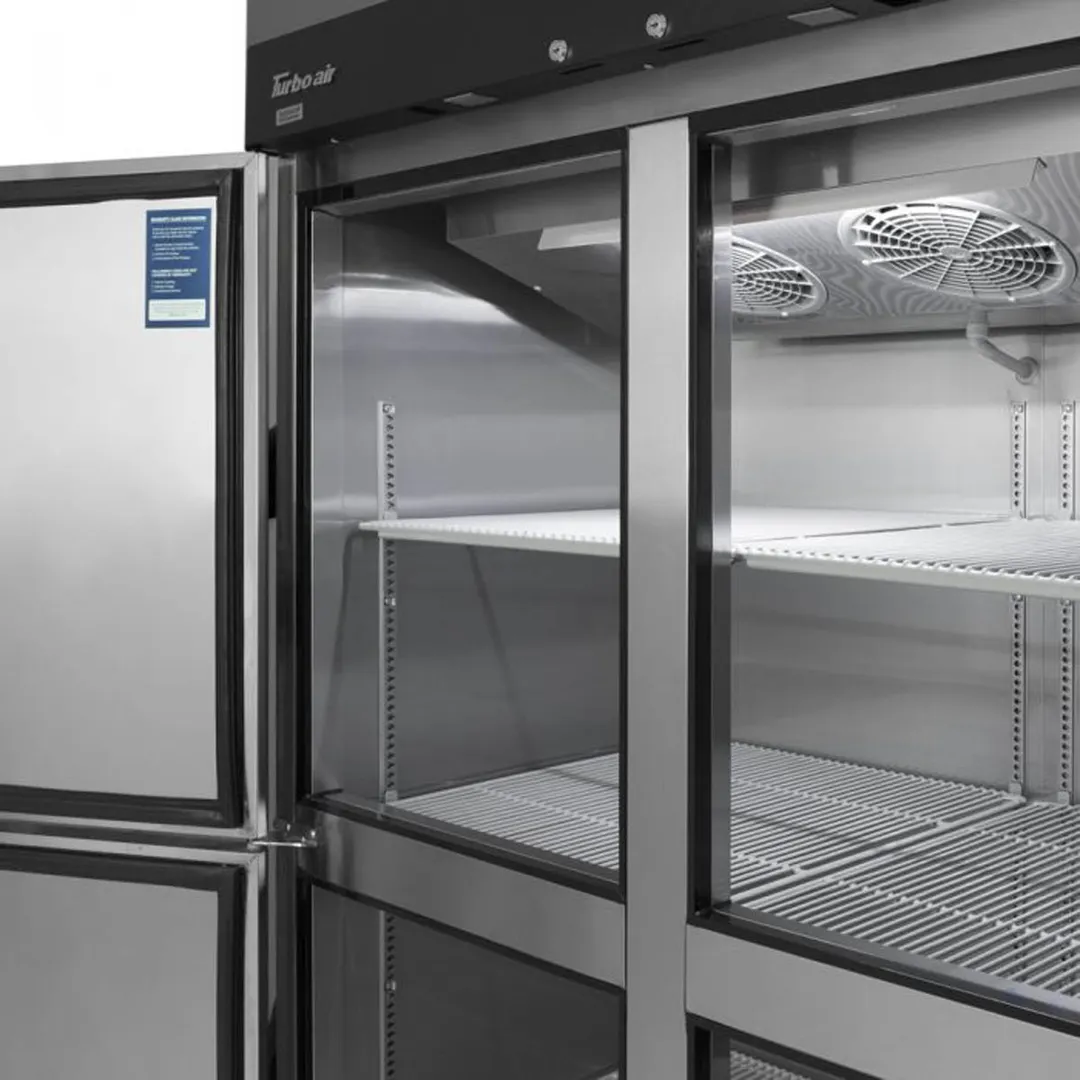 Turbo Air M3R47-2-N 51" 2-Section Reach-In Refrigerator w/ 2 Solid Doors, Top Mount, Aluminum Interior, 42 cu. ft.