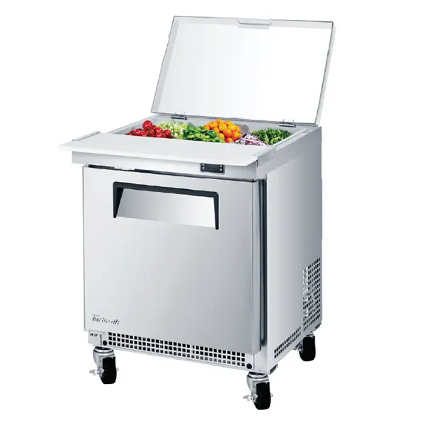 Turbo Air MST-24S-N6 24" One Section Sandwich / Salad Prep Table w/ 1 Door, 6 Pans