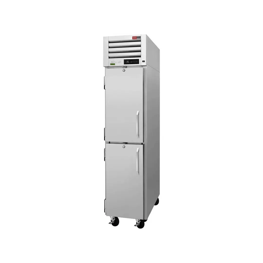 Turbo Air PRO-15-2F-N 17" One Section Reach-In Freezer w/ 2 Half Solid Doors, All Stainless Steel, 13 cu. ft.