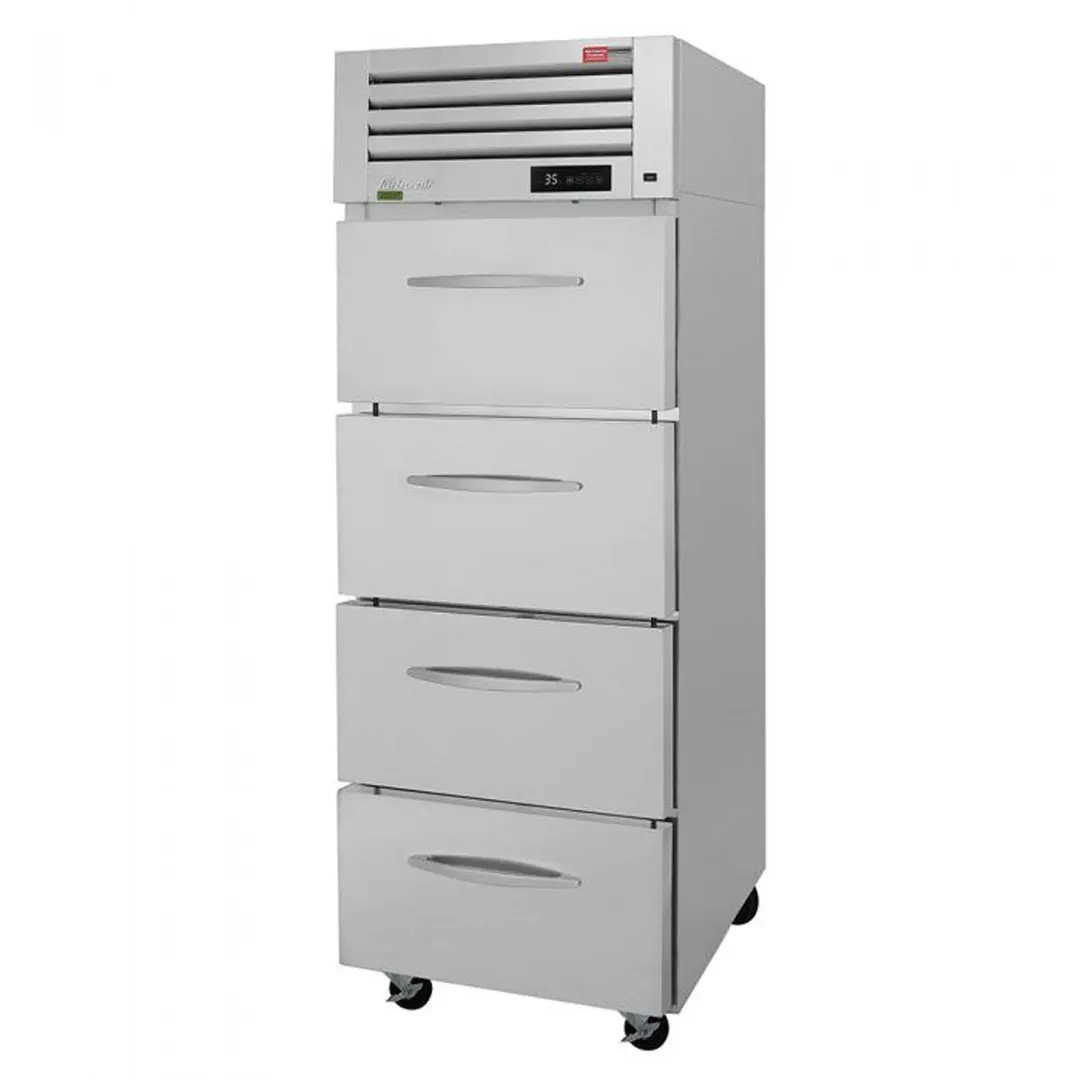 Turbo Air PRO-26R-D4-N 29" 1-Section Reach-In Refrigerator w/ 4 Drawers, Top Mount, Stainless Steel, 25 cu. ft.