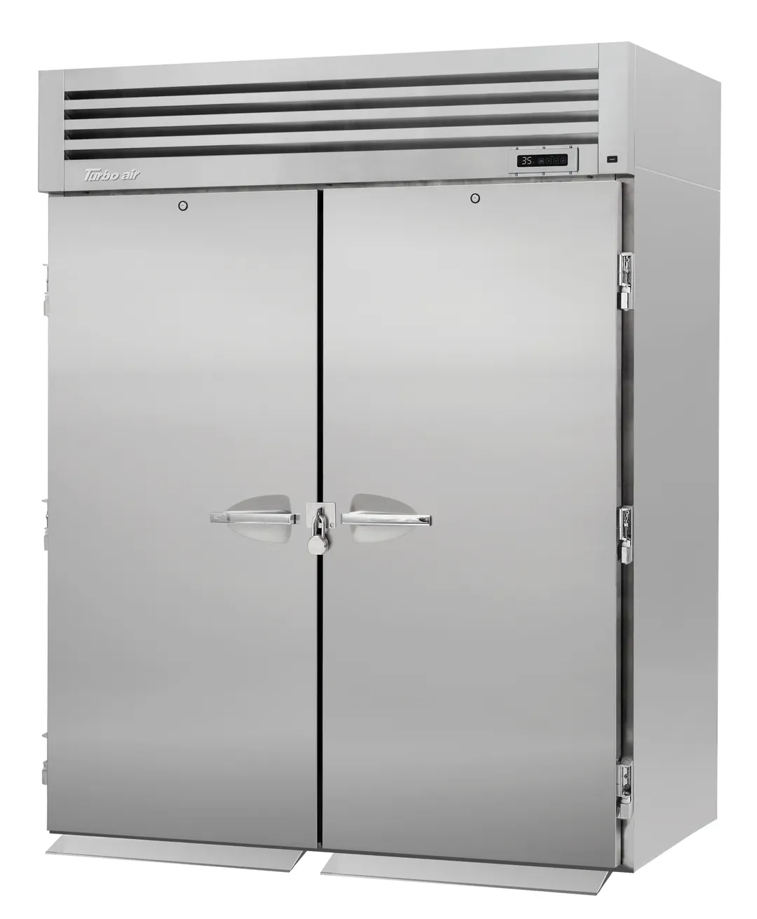 Turbo Air PRO-50R-RI-N-CRT 67" Two Section Roll-In Refrigerator for Correctional Facility, Solid Doors, Top Mount, 82 cu. ft.