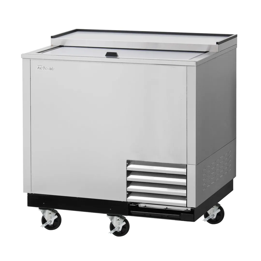 Turbo Air TBC-36SD-GF-N 37" Stainless Glass Froster, 93 Mugs Capacity