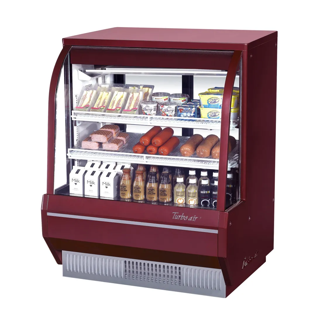 Turbo Air TCDD-48H-R-N 49" Curved Refrigerated Deli Display Case
