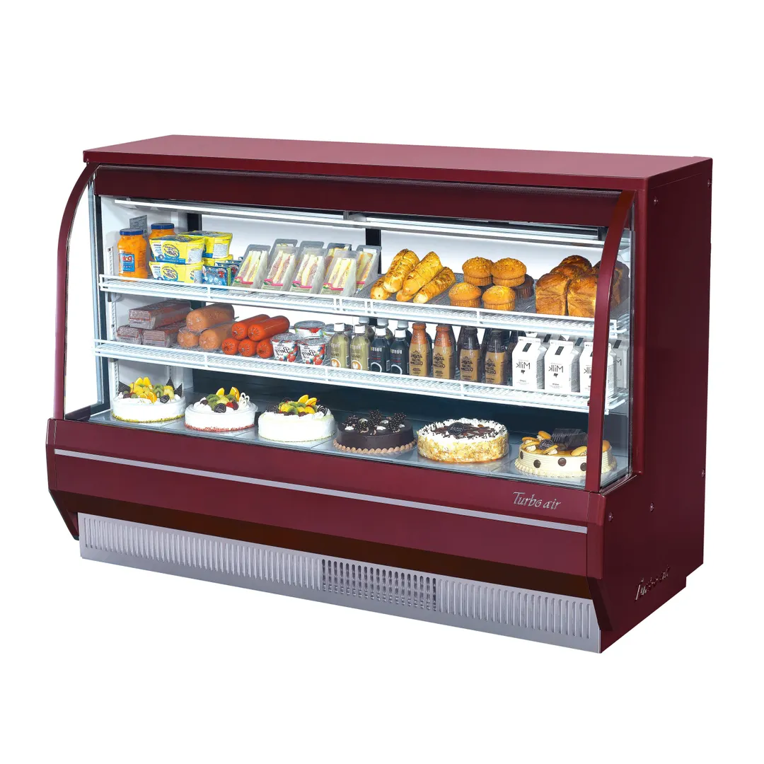 Turbo Air TCDD-72H-R-N 73" Curved Refrigerated Deli Display Case