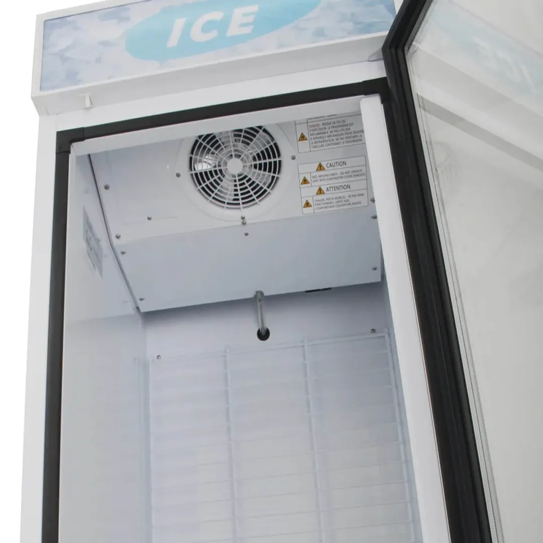Turbo Air TGIM-23W-N 27" Indoor Ice Merchandiser w/ Glass Door, Auto Defrost, 18 cu. ft.