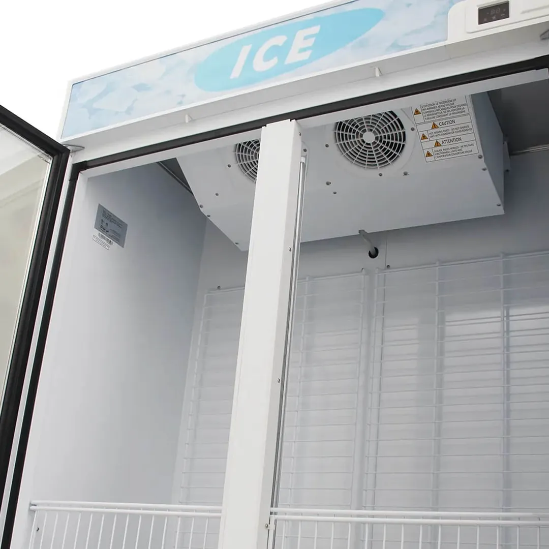 Turbo Air TGIM-49W-N 54" Indoor Ice Merchandiser w/ Glass Door, Auto Defrost, 40 cu. ft.
