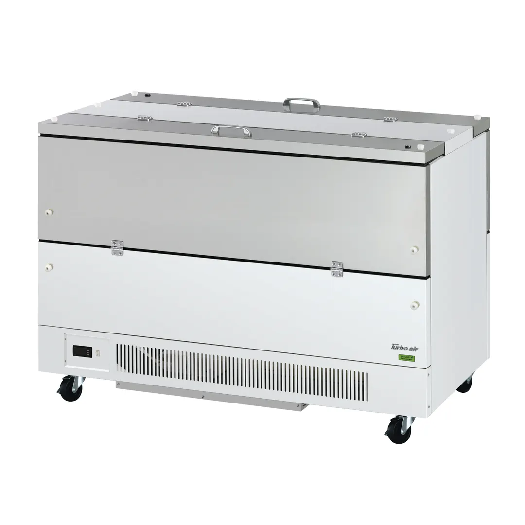 Turbo Air TMKC-58-2-WS-N6 58" Dual Sided Milk Cooler, Cold Wall, 16 Crates Capacity