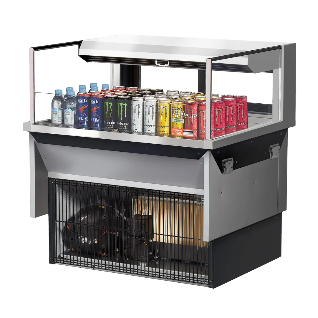 Turbo Air TOM-36L-UFD-S-1SI-N 36" Drop In Open Refrigerated Deli Display Case