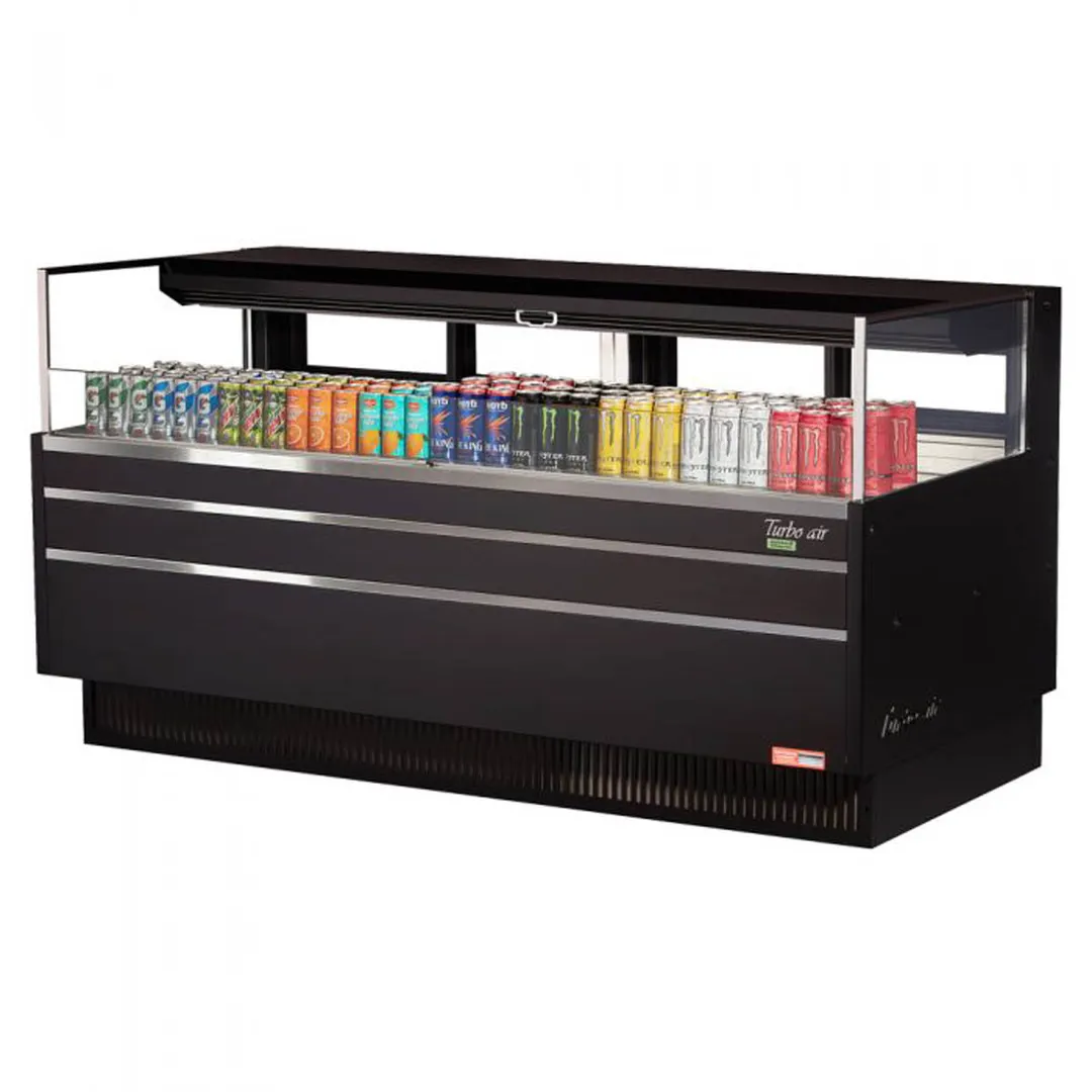 Turbo Air TOM-72L-UFD-W(B)-1S-N 70" Horizontal Open Air Merchandiser, Self-Contained, Deck Only