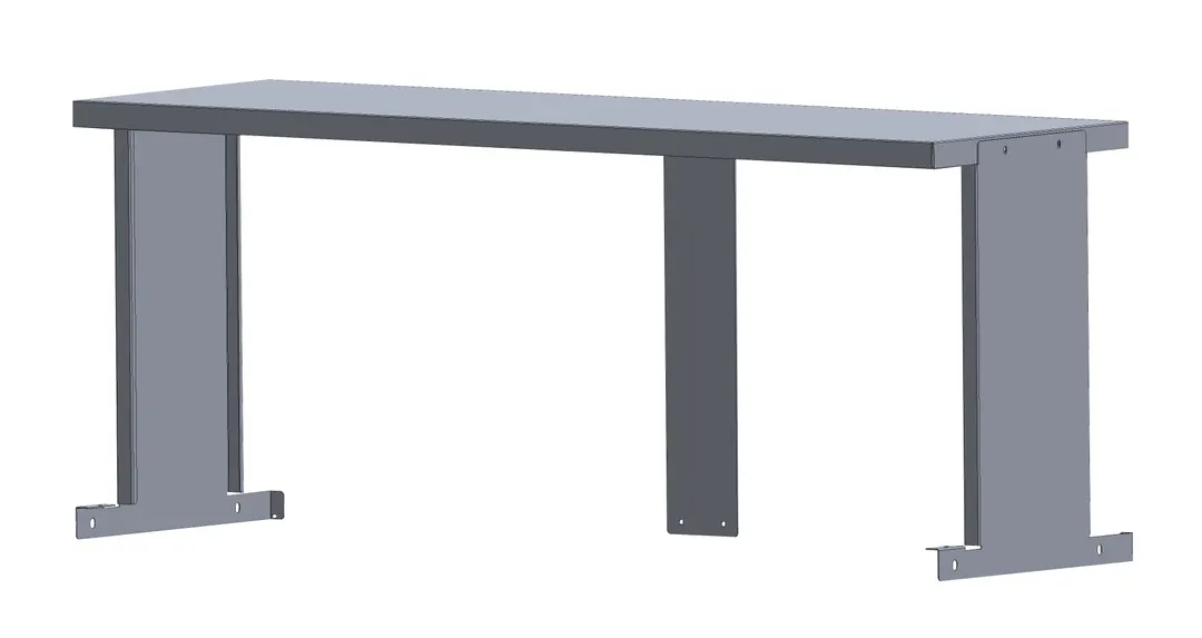 Turbo Air TSOS-5SW Single Overshelf, 60-3/8"W X 14-3/8"D X 18-1/8"H (Overall)