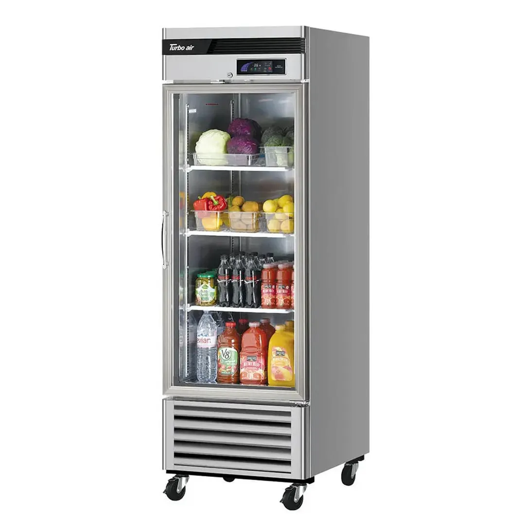 Turbo Air TSR-23GSD-N6 27" 1-Glass Door Merchandiser Refrigerator, 20 cu. ft., Stainless Steel