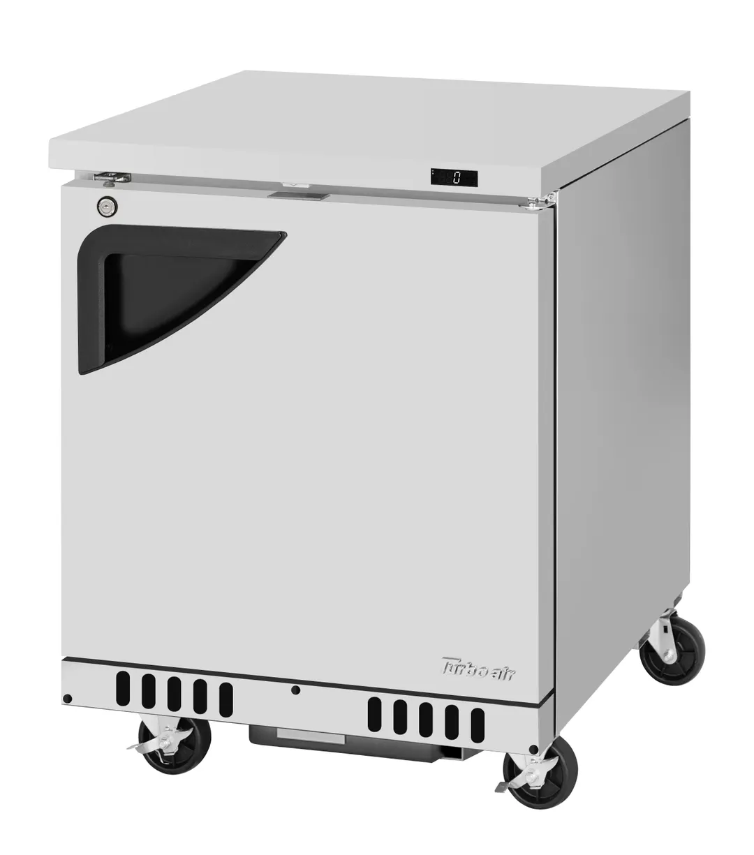 Turbo Air TUF-28SD-FB-N 27" 1-Section Undercounter Freezer w/ 1 Door, Front Breathing, 6.8 cu. ft.