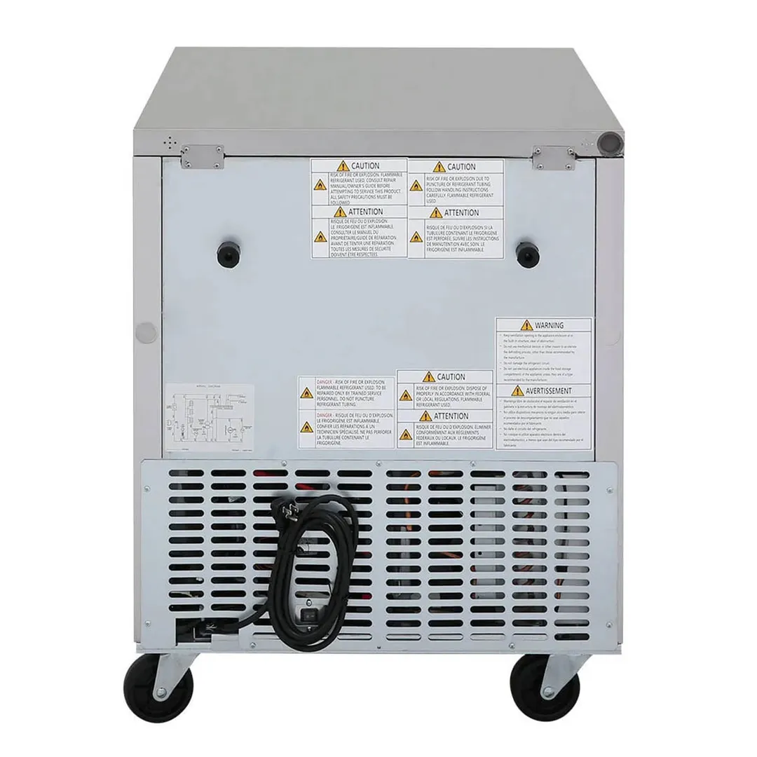 Turbo Air TUF-28SD-N 28" 1-Door Undercounter Freezer, Stainless Steel, 6.8 cu. ft.