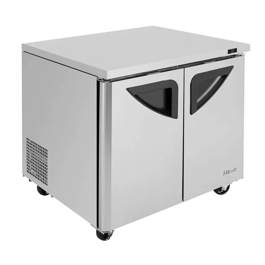 Turbo Air TUF-36SD-N 36" 2-Section Undercounter Freezer w/ 2 Doors, 9 cu. ft.
