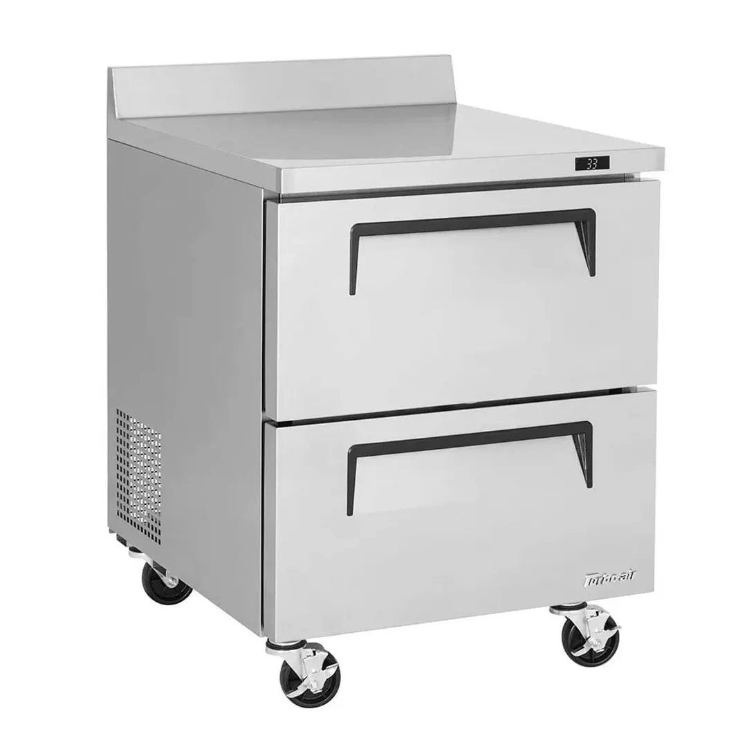 Turbo Air TWF-28SD-D2-N 27" 1-Section Worktop Freezer w/ 2 Drawers, 7 cu. ft.