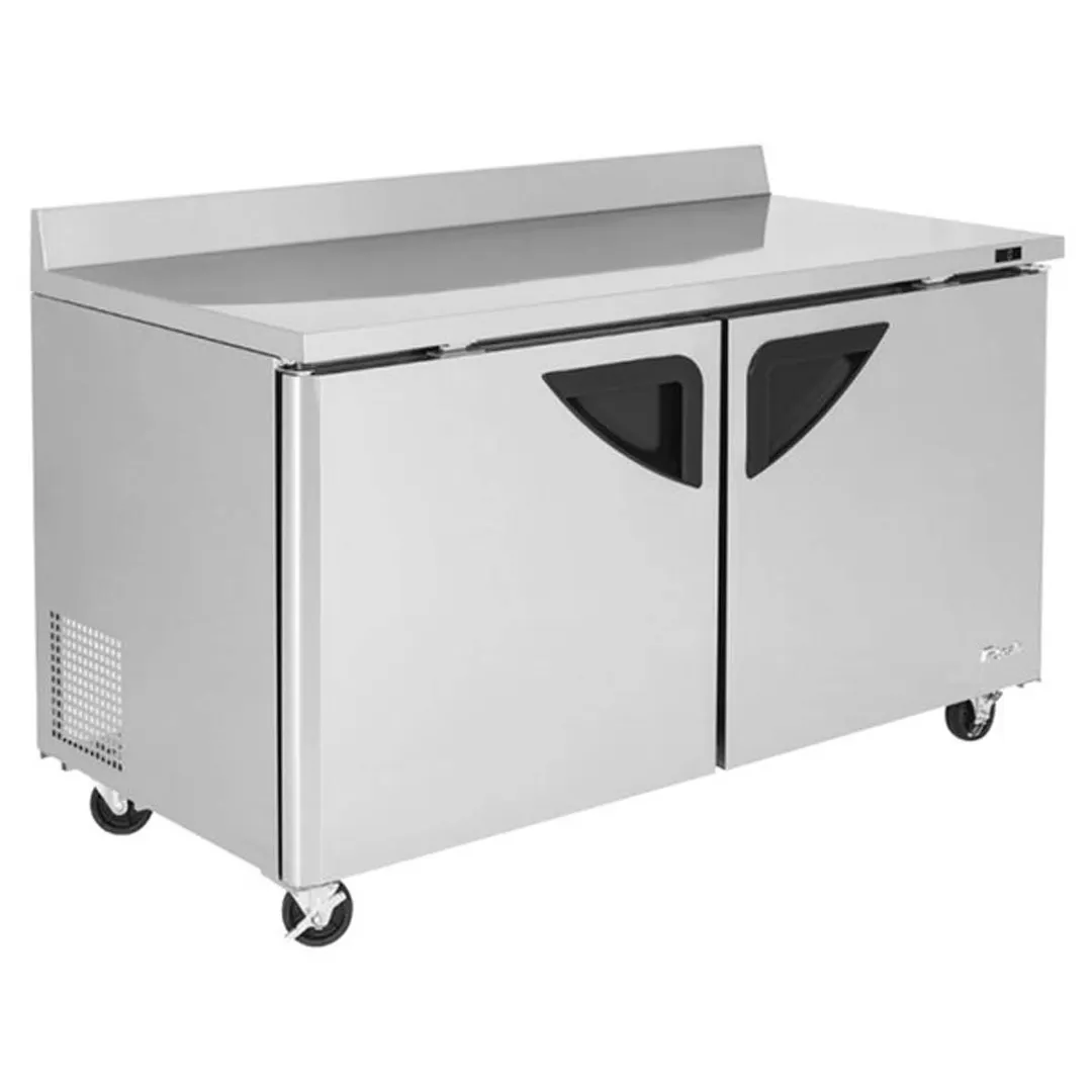 Turbo Air TWF-60SD-N 60" 2-Section Worktop Freezer w/ 2 Doors, 17 cu. ft.