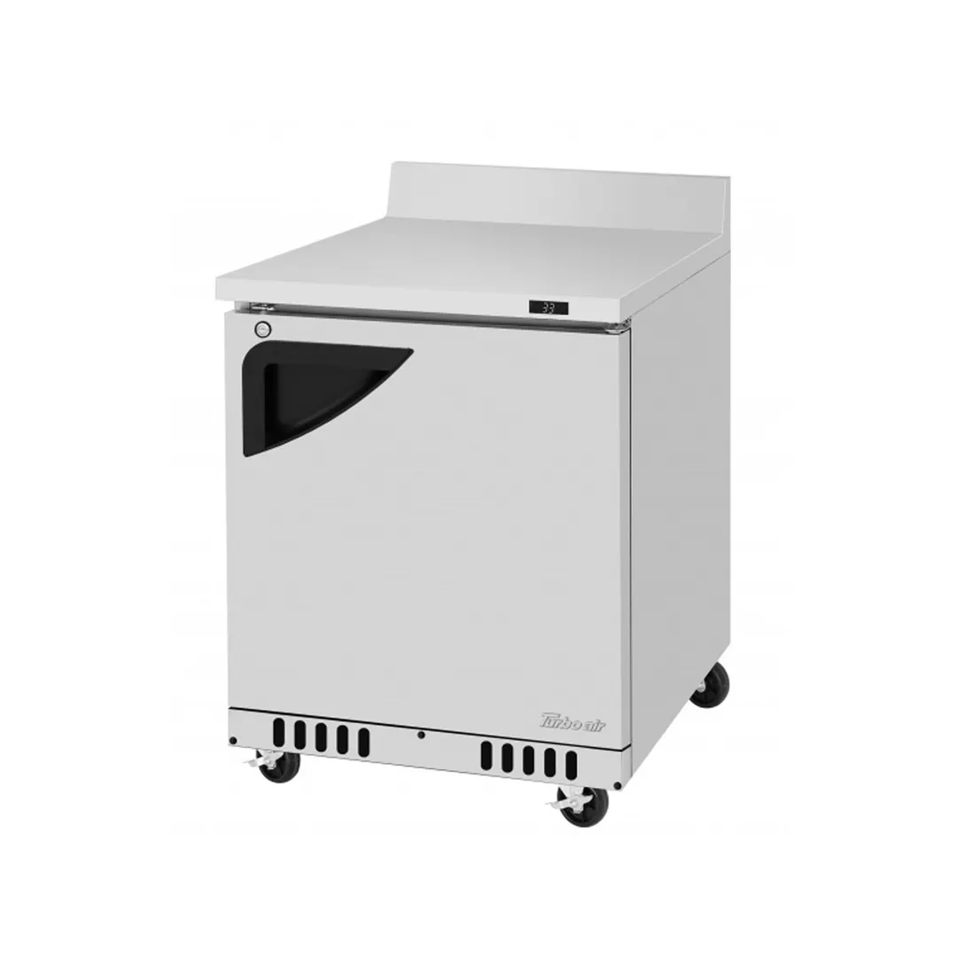 Turbo Air TWR-28SD-FB-N 27" 1-Section Worktop Refrigerator w/ 1 Door, 6.5 cu. ft.