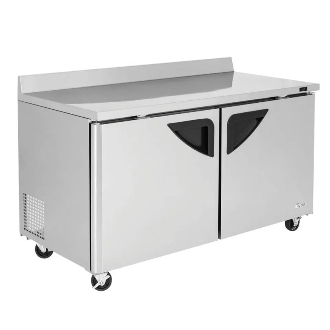 Turbo Air TWR-60SD-N 60" 2-Section Worktop Refrigerator w/ 2 Doors, 16 cu. ft.