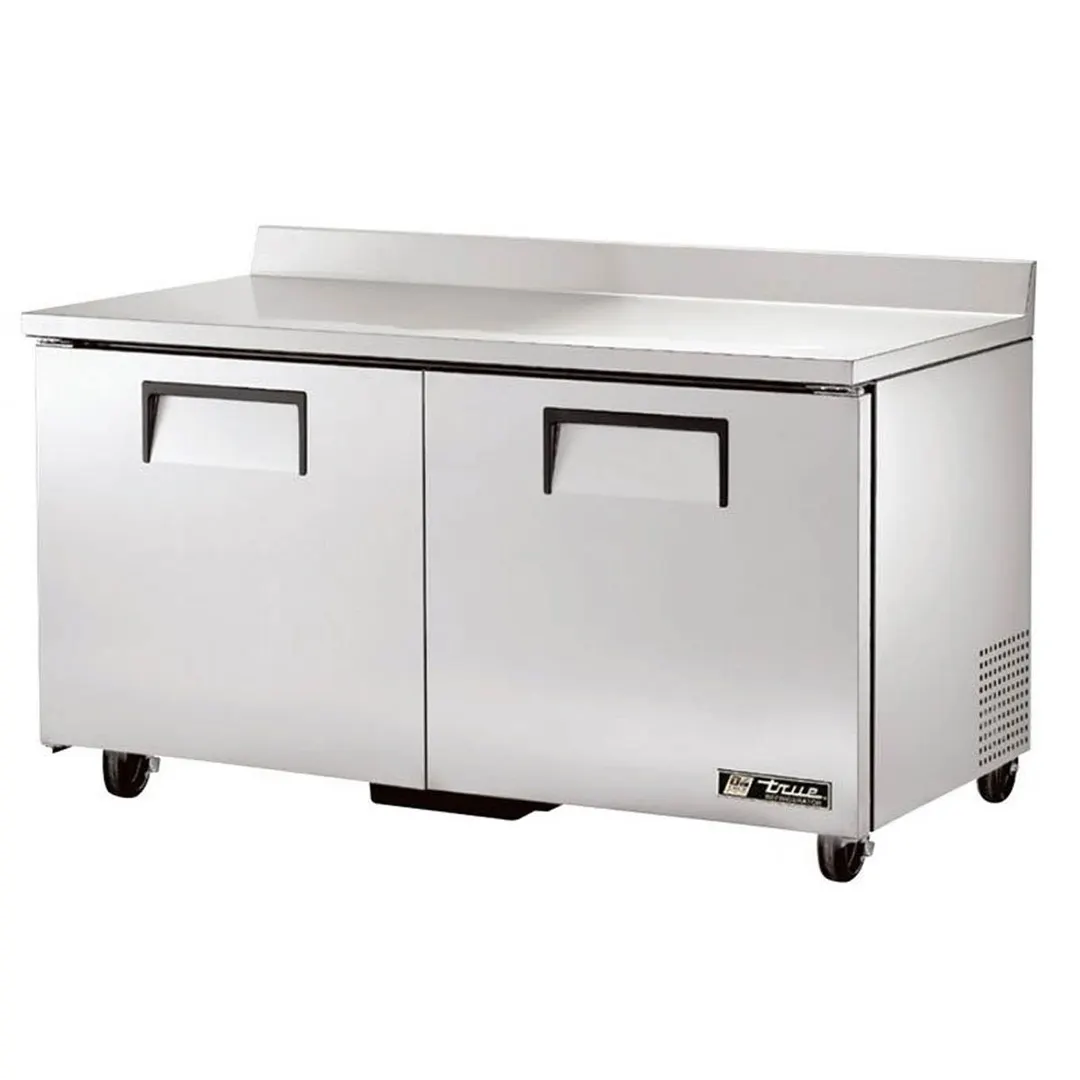 True TWT-60-HC 60" 2-Section Worktop Refrigerator w/ 2 Doors, Rear Mounted