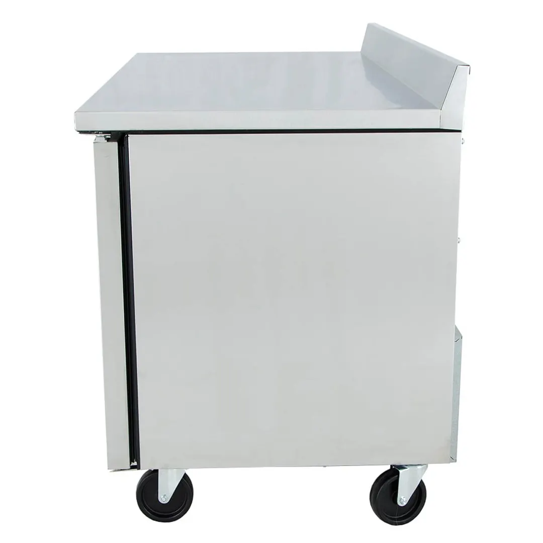 True TWT-60-HC 60" 2-Section Worktop Refrigerator w/ 2 Doors, Rear Mounted