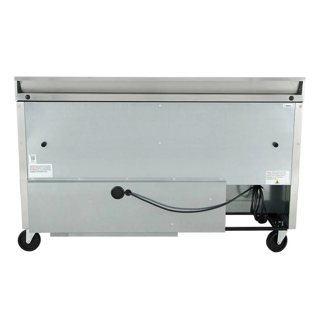 True TWT-60F-HC 60" 2-Section WorkTop Freezer w/ 2 Solid Doors, Stainless Steel Exterior