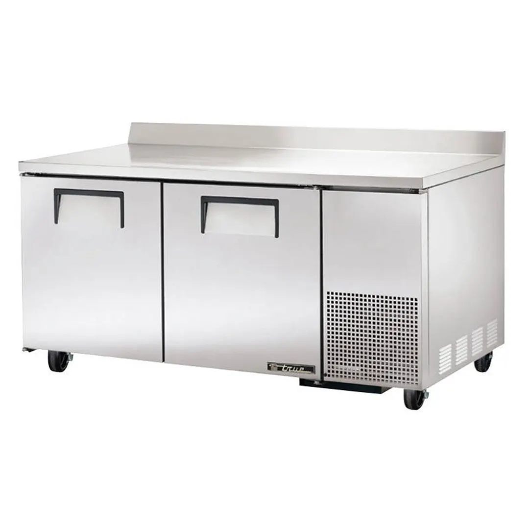 True TWT-67-HC 67" 2-Section Worktop Refrigerator w/ 2 Doors, Side Mounted Front Breather