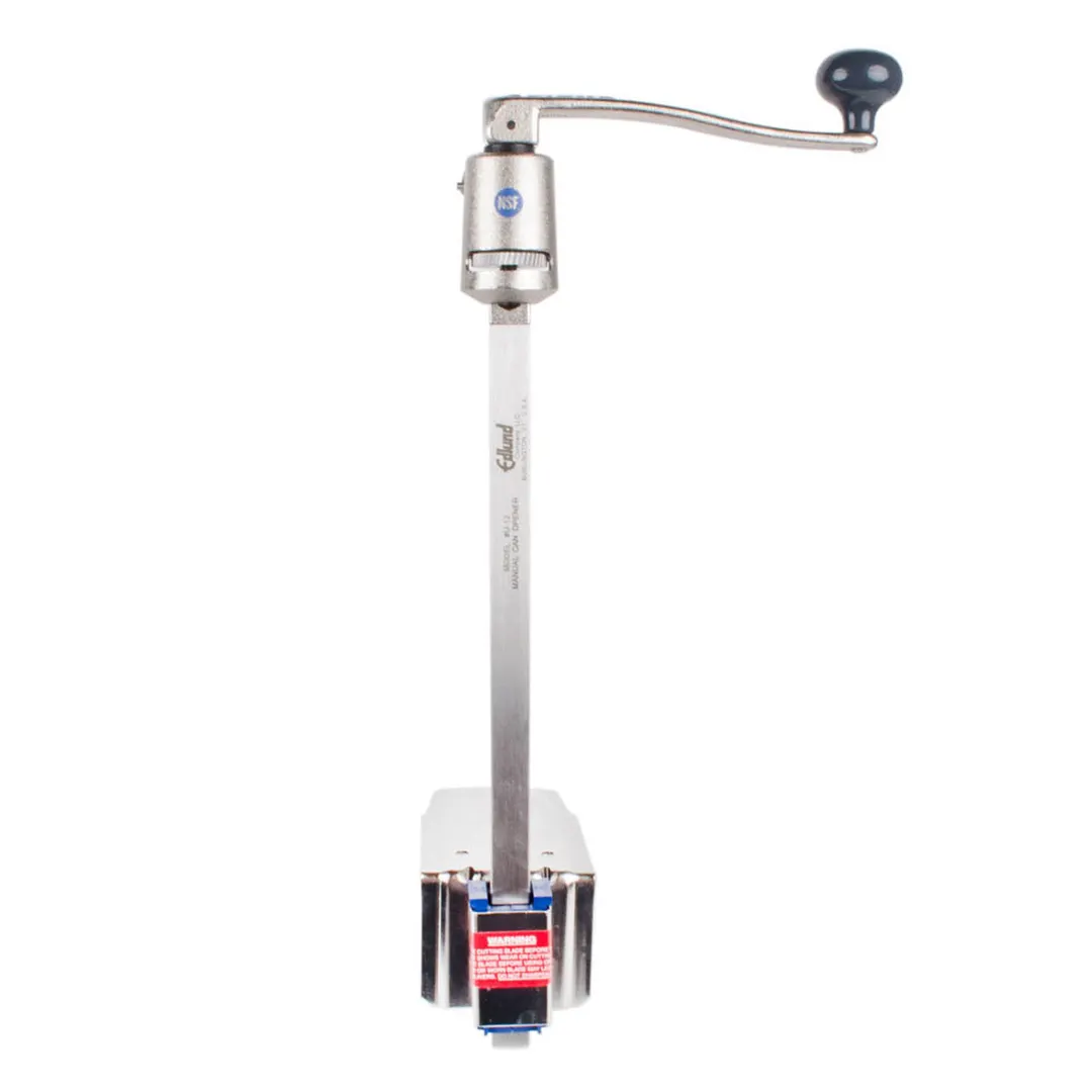 Edlund U-12 Heavy Duty Manual Can Opener with 16" Adjustable Bar & Plated Steel Base