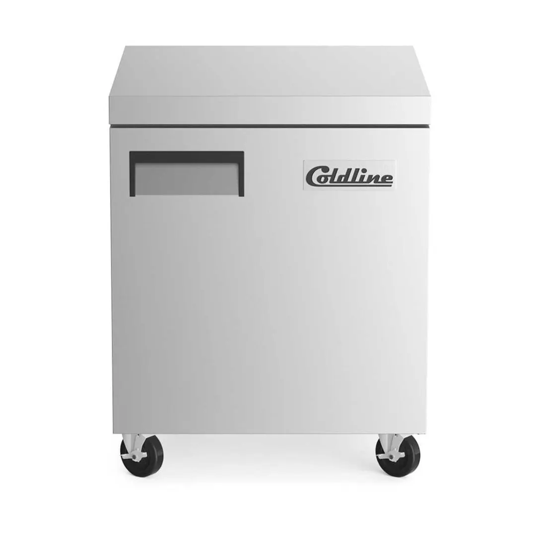 Coldline UC-27R 27" 1-Door Undercounter Refrigerator, Stainless Steel, 6.3 cu. ft.