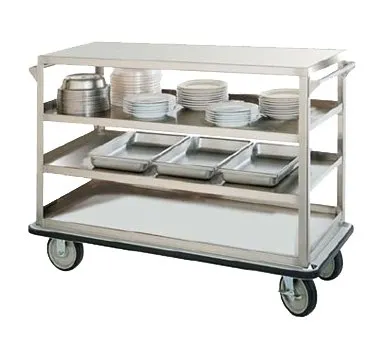 FWE UC-312 Stainless Steel Queen Mary Banquet Cart w/ 3 Shelves, 12" Spacing