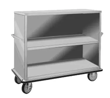 FWE UCE-315-62 Stainless Steel Queen Mary Banquet Cart w/ 3 Shelves, 15" Spacing