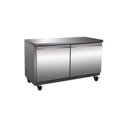 Serv-Ware UCF-48-HC 48" 2-Section Undercounter Freezer w/ 2 Doors, 12 cu.ft.