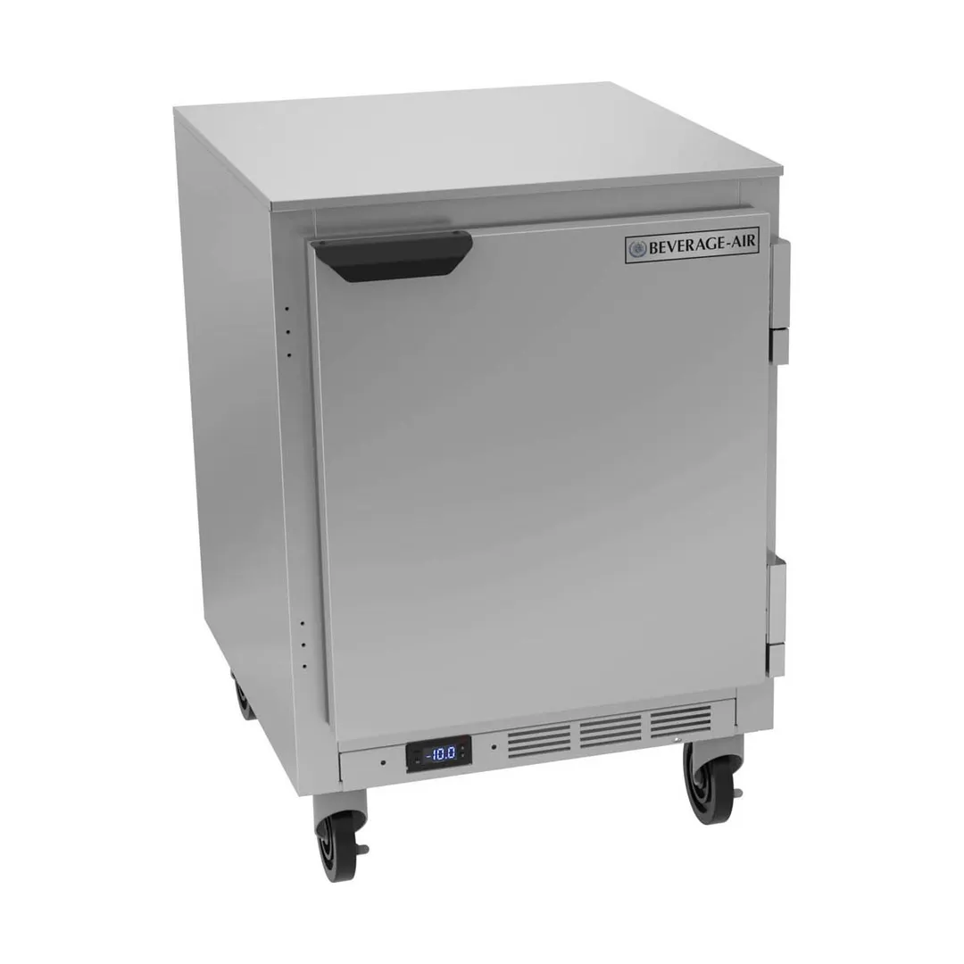 Beverage Air UCF24HC 24" 1-Section Undercounter Freezer w/ 1 Door, 4.53 cu. ft.