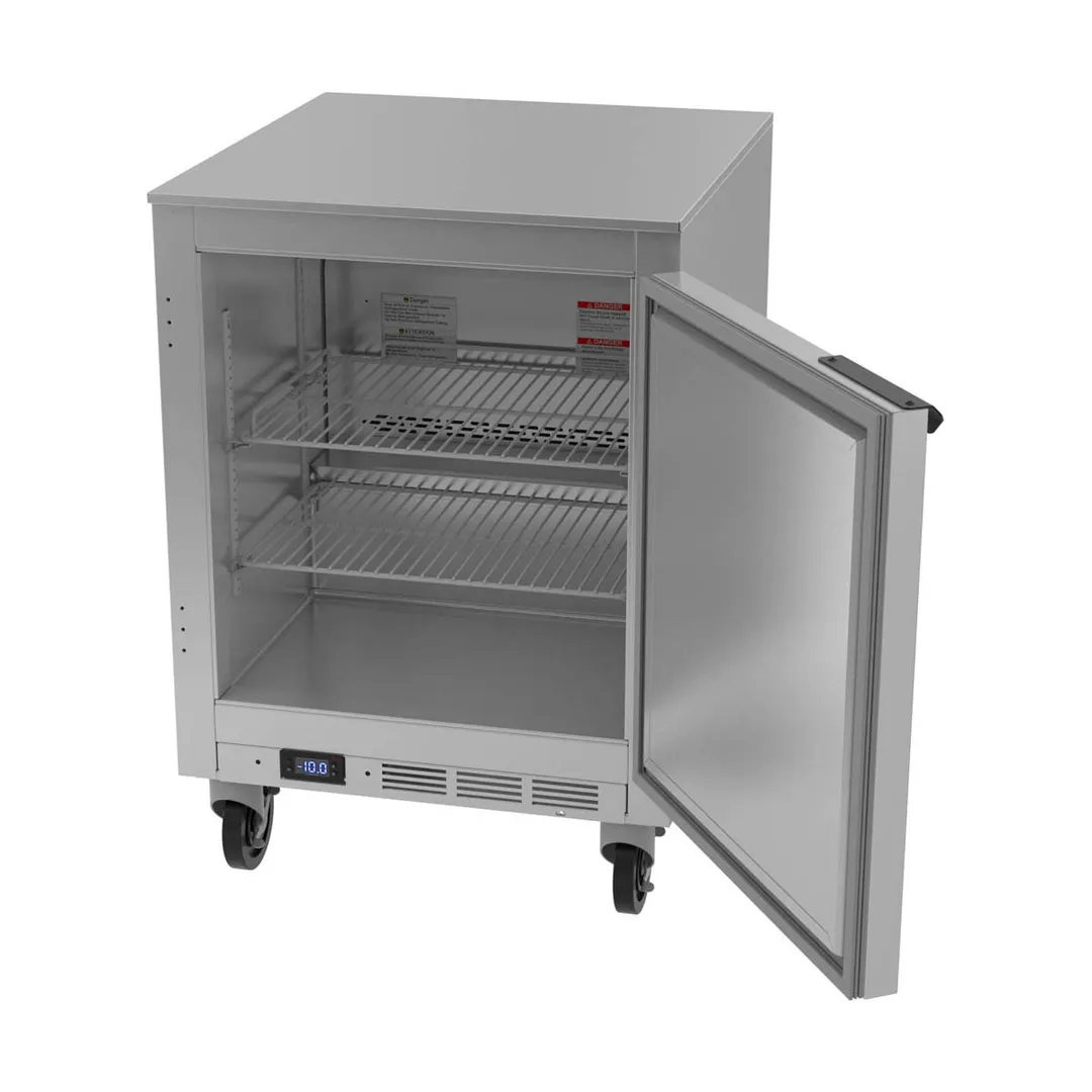 Beverage Air UCF24HC 24" 1-Section Undercounter Freezer w/ 1 Door, 4.53 cu. ft.