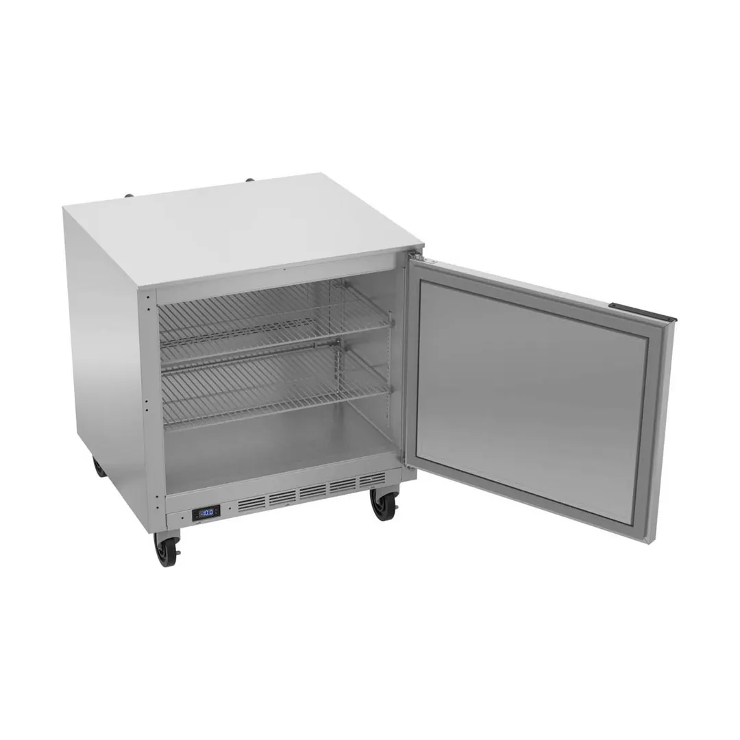 Beverage Air UCF32AHC 32" 1-Door Undercounter Freezer, Stainless Steel Exterior, 7.2 cu. ft.
