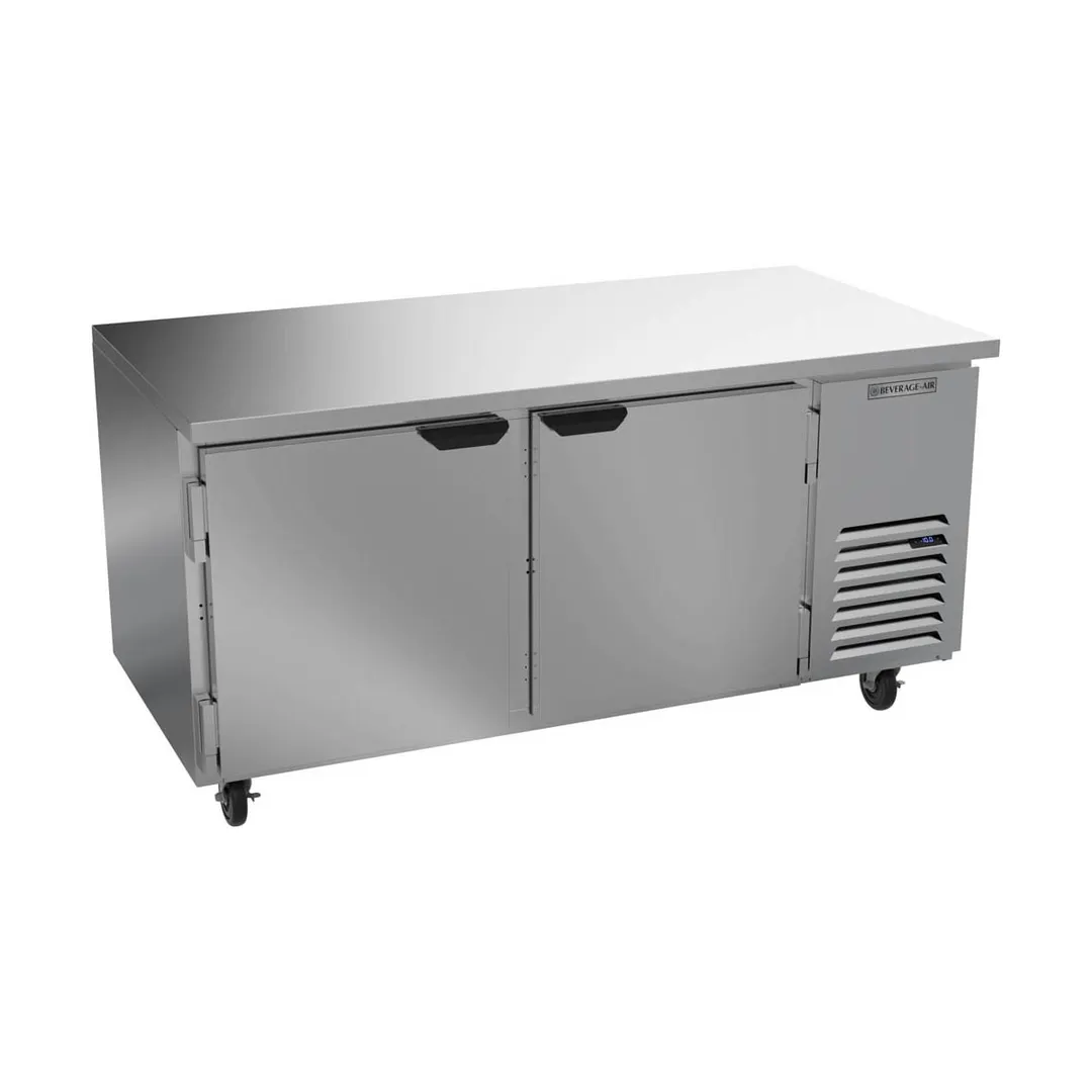 Beverage Air UCF67AHC 67" 2-Section Undercounter Freezer w/ 2 Doors, 20 cu. ft.