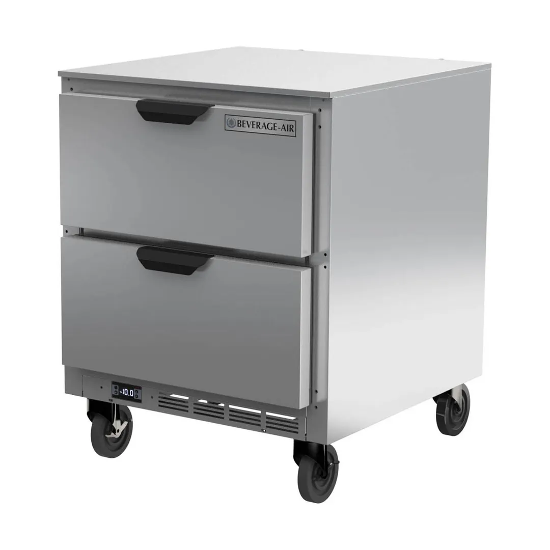 Beverage Air UCFD27AHC-2 27" 1-Section Undercounter Freezer w/ 2 Drawers, 6 cu. ft.