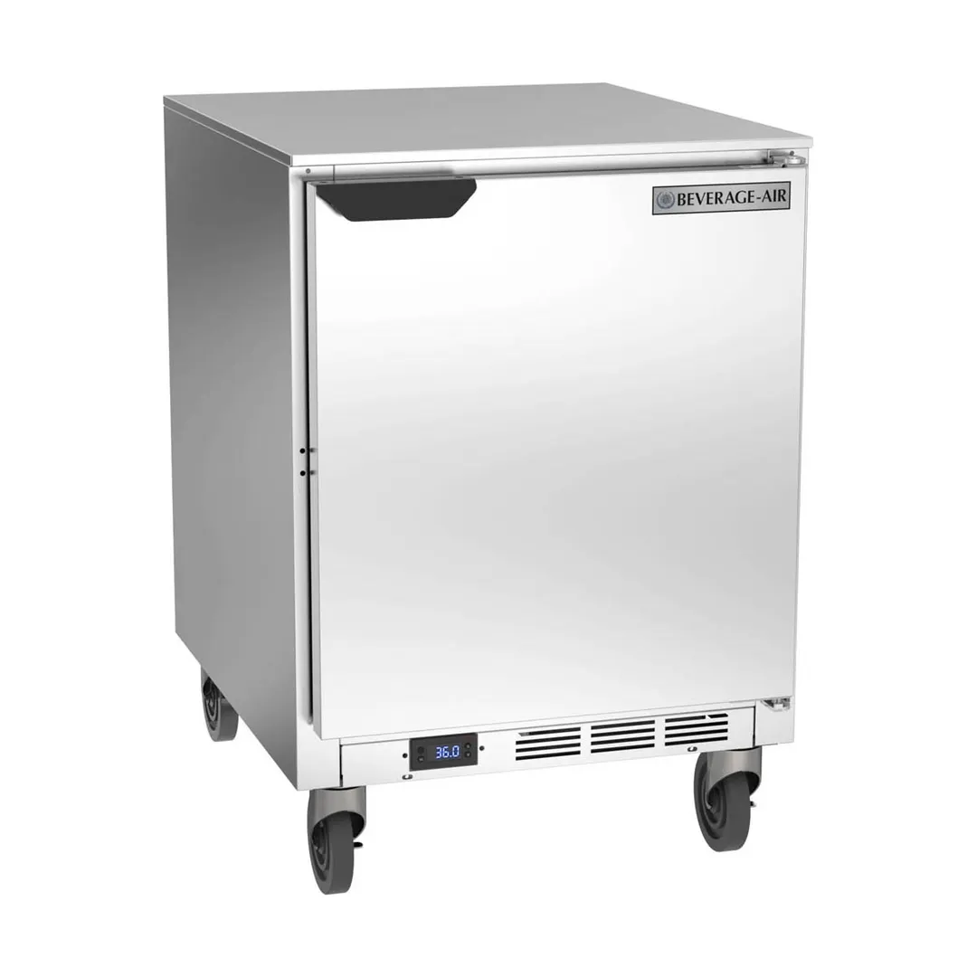 Beverage Air UCR24AHC 24" One Section Undercounter Refrigerator w/ 1 Door, 5.16 cu. ft.