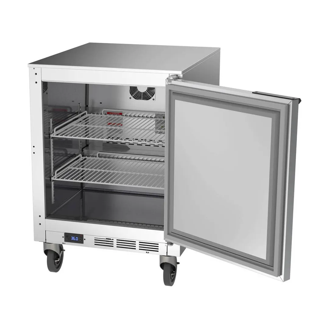Beverage Air UCR24AHC 24" One Section Undercounter Refrigerator w/ 1 Door, 5.16 cu. ft.
