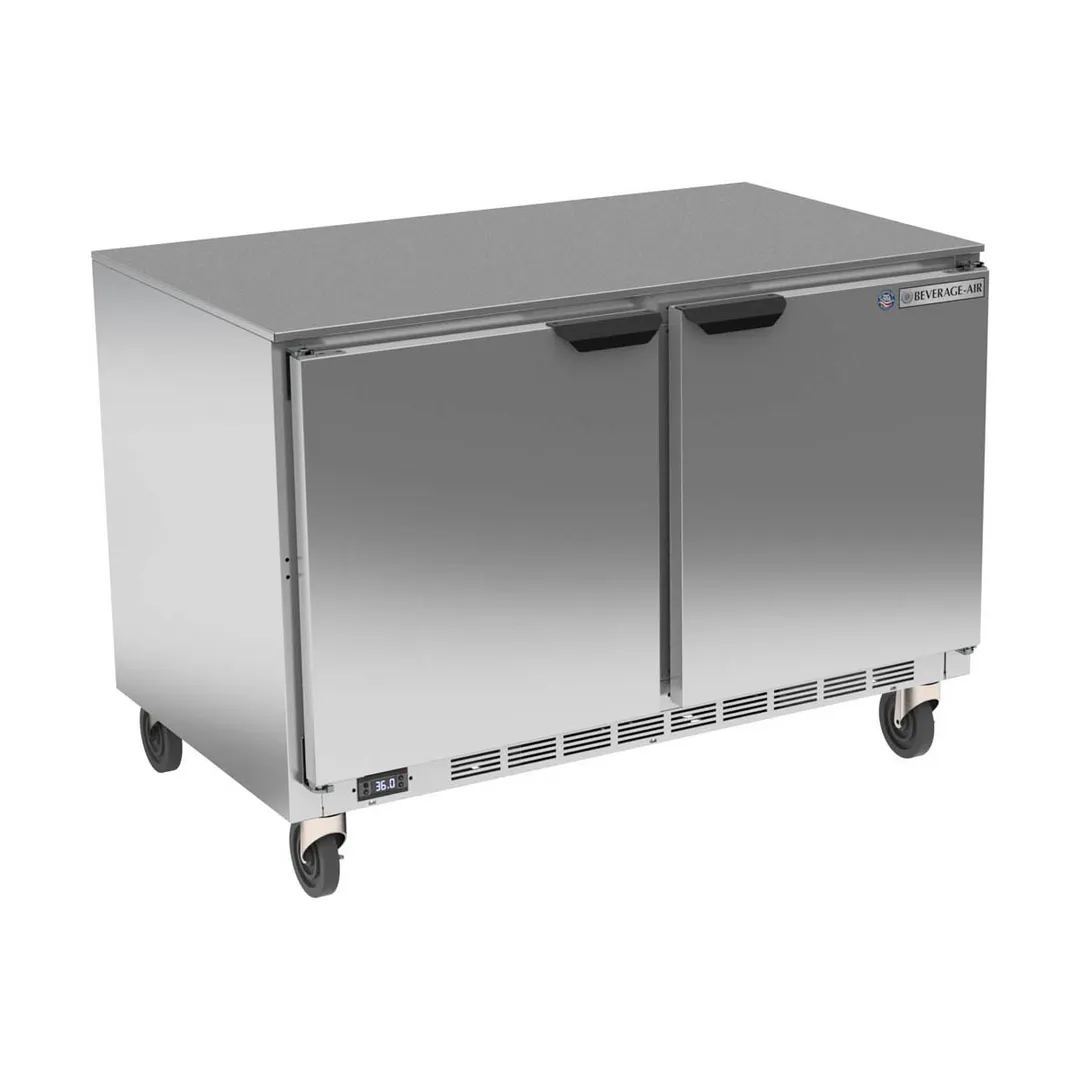 Beverage-Air UCR48AHC 48" Two Section Undercounter Refrigerator w/ 2 Doors, 11.82 cu. ft.