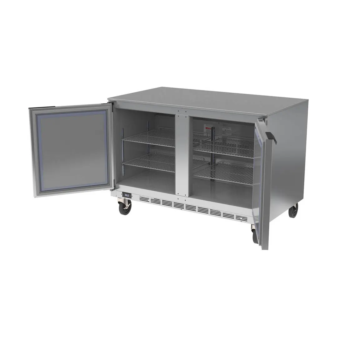 Beverage-Air UCR48AHC 48" Two Section Undercounter Refrigerator w/ 2 Doors, 11.82 cu. ft.